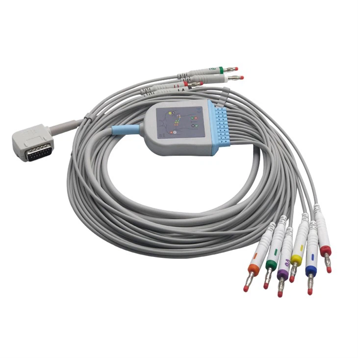 Cábla Kenz EKG Le Deireadh Banana DB15PIN K131