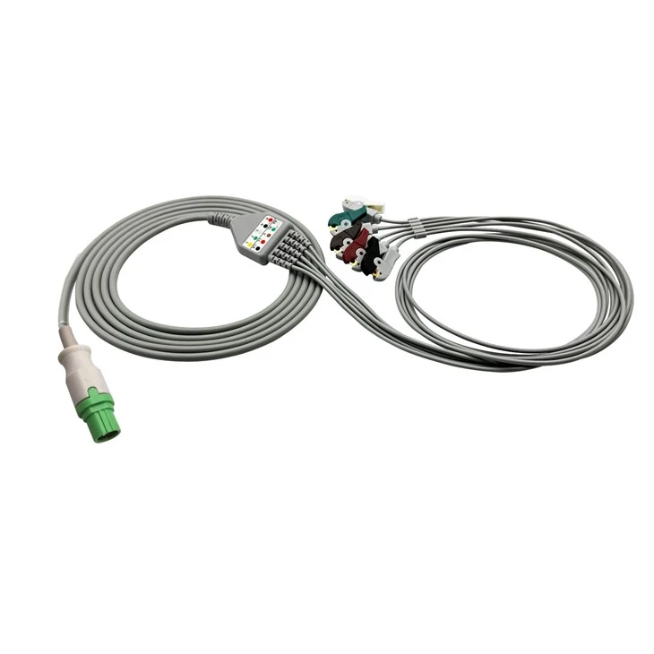 Siemens Compatible 7-Pin 5-Lead ECG Trunk Cable suppliers