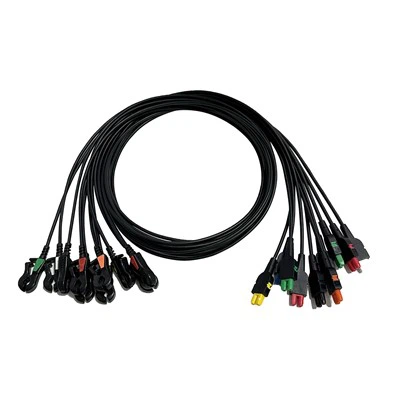 GE IVY 3150 LEAD SÁBHÁILTEACHT RADOTRANSluent Leadwires ECG