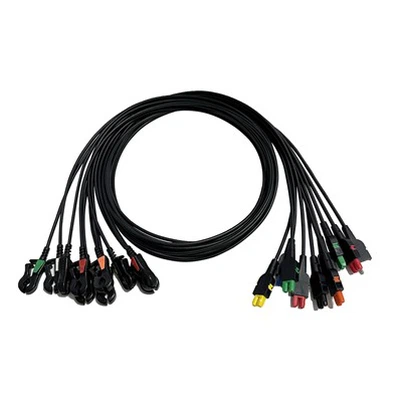 GE IVY 3150 LEAD SÁBHÁILTEACHT RADOTRANSluent Leadwires ECG