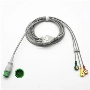 Gearrthóg IEC Cábla ECG 3Lead Do Mediana D500 13pin